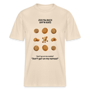 JEH MA NICH UFFN KEKS-Relaxed Fit Unisex Bio-T-Shirt - Naturweiß