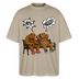 Berliner Bär Shirt mit Berliner Schnauze-WATN? NÜSCHT-Oversized Unisex Bio T-Shirt - Steingrau