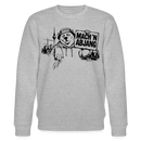 Berliner Schnauze "MACH 'N ABJANG - Unisex Bio-Sweatshirt - Grau meliert