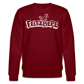 Berliner FLITZPIEPE-Unisex Bio-Sweatshirt 2026 - Burgunderrot