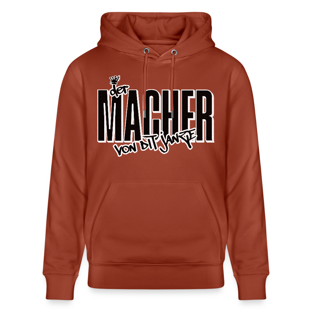 DER MACHER VON DIT JANZE - Unisex Bio-Hoodie - Terrakotta