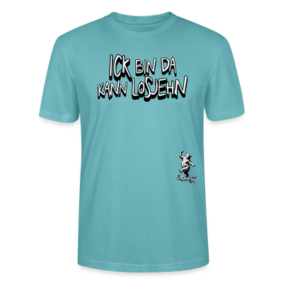 ICK BIN DA-Unisex BIO T-Shirt - Pastelltürkis