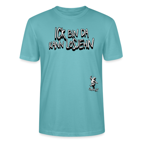 ICK BIN DA-Unisex BIO T-Shirt - Pastelltürkis