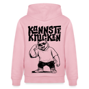 Berliner Spruch-KANNSTE KNICKEN-Unisex Bio-Hoodie mit Berliner Bär - Hellrosa