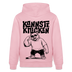 Berliner Spruch-KANNSTE KNICKEN-Unisex Bio-Hoodie mit Berliner Bär - Hellrosa