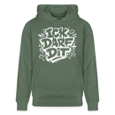 ICK DARF DIT-Unisex Bio-Hoodie mit Berliner Spruch - Tanngrün