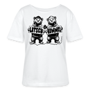 LATSCH & BOMMEL-Rundhals Frauen Bio-T-Shirt - Weiß