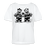 LATSCH & BOMMEL-Rundhals Frauen Bio-T-Shirt - Weiß