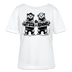 LATSCH & BOMMEL-Rundhals Frauen Bio-T-Shirt - Weiß