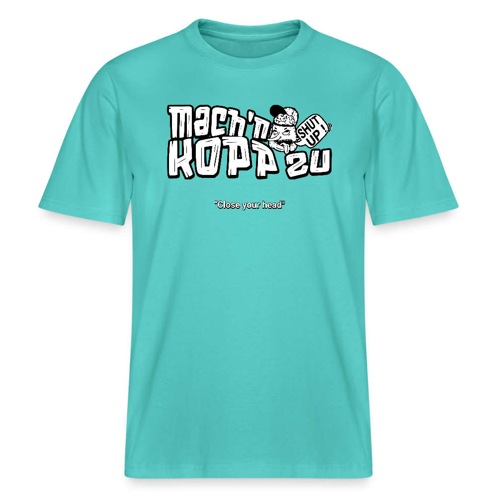 MACH N KOPP ZU-Relaxed Fit Unisex Bio-T-Shirt II - Poolblau