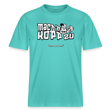 MACH N KOPP ZU-Relaxed Fit Unisex Bio-T-Shirt II - Poolblau