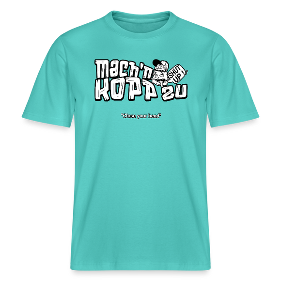 MACH N KOPP ZU-Relaxed Fit Unisex Bio-T-Shirt II - Poolblau