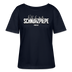 SCHNURZPIEPE-Rundhals Frauen Bio-T-Shirt - Navy