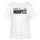 MUMPITZ-Rundhals Frauen Bio-T-Shirt mit Berliner Schnauze - Weiß