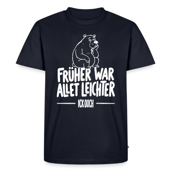 Berlin Shirt-FRÜHER WAR ALLET LEICHTER-Männer Premium T-Shirt - Navy