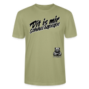 Original Berliner Schnauze Spruch als Brustprint-Dit is mir SCHNURZPIEPE-Unisex T-Shirt BIO - Nebelgrün
