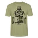 Berlin Shirt mit Schnauze - NÜSCHT muss ick 2025-Unisex,Bio - Nebelgrün