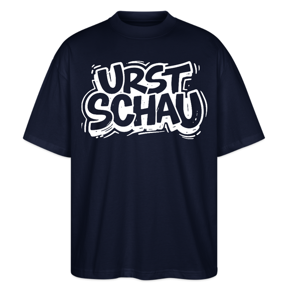 Ostalgie-Oversized Unisex Bio T-Shirt II-URST SCHAU - Navy