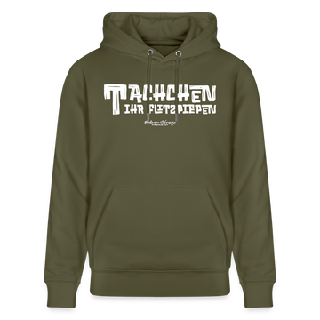 Berliner Begrüssung-TACHCHEN IHR FLITZPIEPEN- Bio-Hoodie - Khaki Grün
