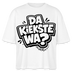 Berliner Spruch-DA KIEKSTE WA?-Frauen Boxy Bio-T-Shirt - Weiß