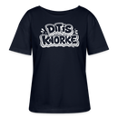 DIT IS KNORKE-Rundhals Frauen Bio-T-Shirt - Navy