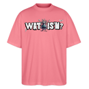 WAT IS'N?-Oversized Unisex Bio T-Shirt - Pink 