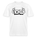 ICKE- RELAXED FIT Unisex Organic T-Shirt mit Berliner Schnauze - Weiß