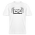 ICKE- RELAXED FIT Unisex Organic T-Shirt mit Berliner Schnauze - Weiß
