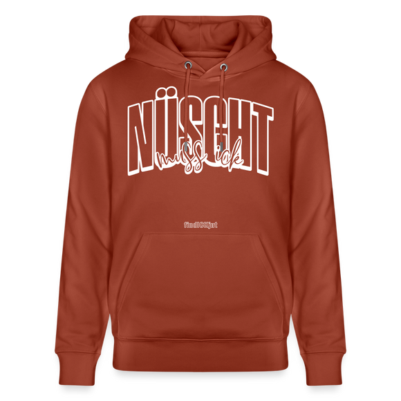 NÜSCHT MUSS ICK -Unisex Bio-Hoodie-2025 - Terrakotta