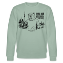 Berlin Souvenir mit Berliner Schnauze-NEESE-Unisex Bio-Sweatshirt - Helles Graugrün