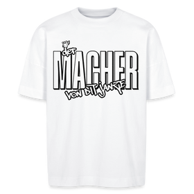 DER MACHER VON DIT JANZE - Unisex Oversize Bio-T-Shirt - Weiß