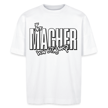 DER MACHER VON DIT JANZE - Unisex Oversize Bio-T-Shirt - Weiß