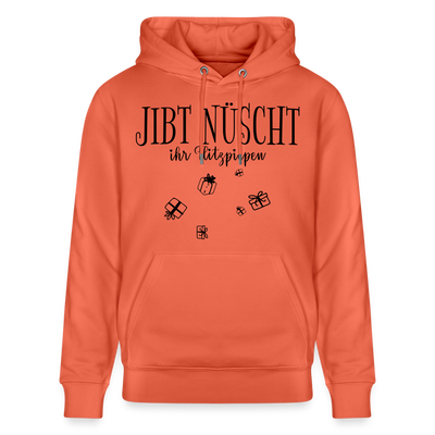 JIBT NÜSCHT in Berlin zu Weihnachten-Unisex Bio-Hoodie - Hellrot