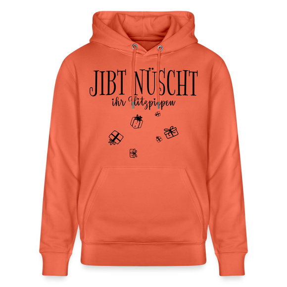 JIBT NÜSCHT in Berlin zu Weihnachten-Unisex Bio-Hoodie - Hellrot