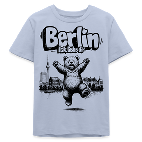 Berlin Souvenir-Bio Teenager T-Shirt-BERLIN ICK LIEBE DIR - Lavendel-Violett