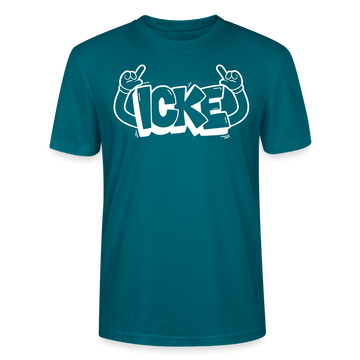 ICKE-Unisex T-Shirt mit Berliner Schnauze - Ozeanblau