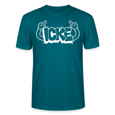 ICKE-Unisex T-Shirt mit Berliner Schnauze - Ozeanblau