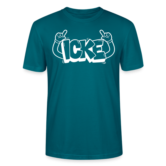 ICKE-Unisex T-Shirt mit Berliner Schnauze - Ozeanblau