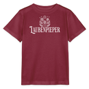 LAUBENPIEPER- Bio Kinder T-Shirt - Burgunderrot