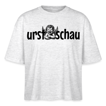URST SCHAU - Frauen Boxy Bio-T-Shirt - Weiß meliert