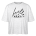 KNÜLLE - Frauen Boxy Bio-T-Shirt - Weiß meliert