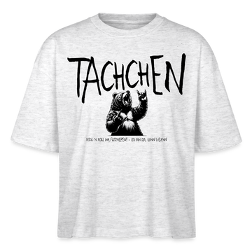 TACHCHEN BERLINER - Frauen Boxy Bio-T-Shirt - Weiß meliert