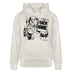 Berlin Souvenir mit Berliner Schnauze-MACH HINNE-Unisex Bio-Hoodie - Beige meliert