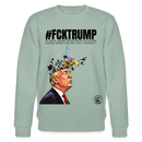 #FCKTRUMP-Unisex Bio-Sweatshirt - Helles Graugrün