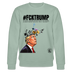 #FCKTRUMP-Unisex Bio-Sweatshirt - Helles Graugrün