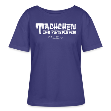 Berliner Begrüssung-TACHCHEN IHR FLITZPIEPEN-Rundhals Frauen Bio-T-Shirt - Dämmerung