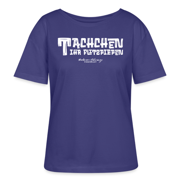 Berliner Begrüssung-TACHCHEN IHR FLITZPIEPEN-Rundhals Frauen Bio-T-Shirt - Dämmerung