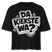 Berliner Spruch-DA KIEKSTE WA?-Frauen Boxy Bio-T-Shirt - Schwarz