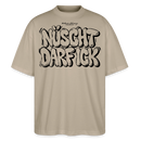 NÜSCHT DARF ICK- Berlin Shirt-Oversized Unisex Bio T-Shirt - Steingrau