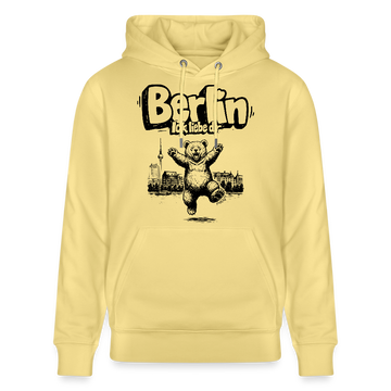 BERLIN ICK LIEBE DIR-Unisex Bio-Hoodie - Gelb Viva 